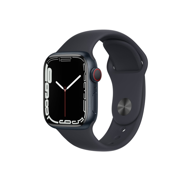 Apple Watch Series 7 GPS + Cellular, 41mm Mitternacht (MKHQ3FD/A) 