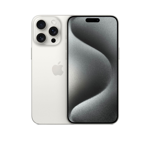 Apple iPhone 15 Pro Max, 256GB, Titan Weiss (MU783ZD/A)  
