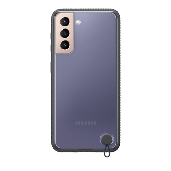 Samsung Clear Protective Cover, Galaxy S21, Schwarz (EF-GG991CBEGWW) 